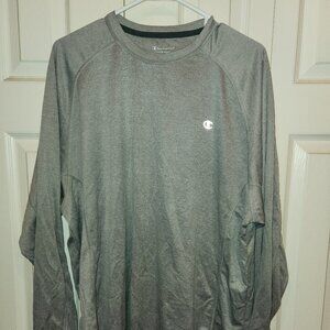 Pre-owned men's 2XL gray Champion Double Dry long sleeve